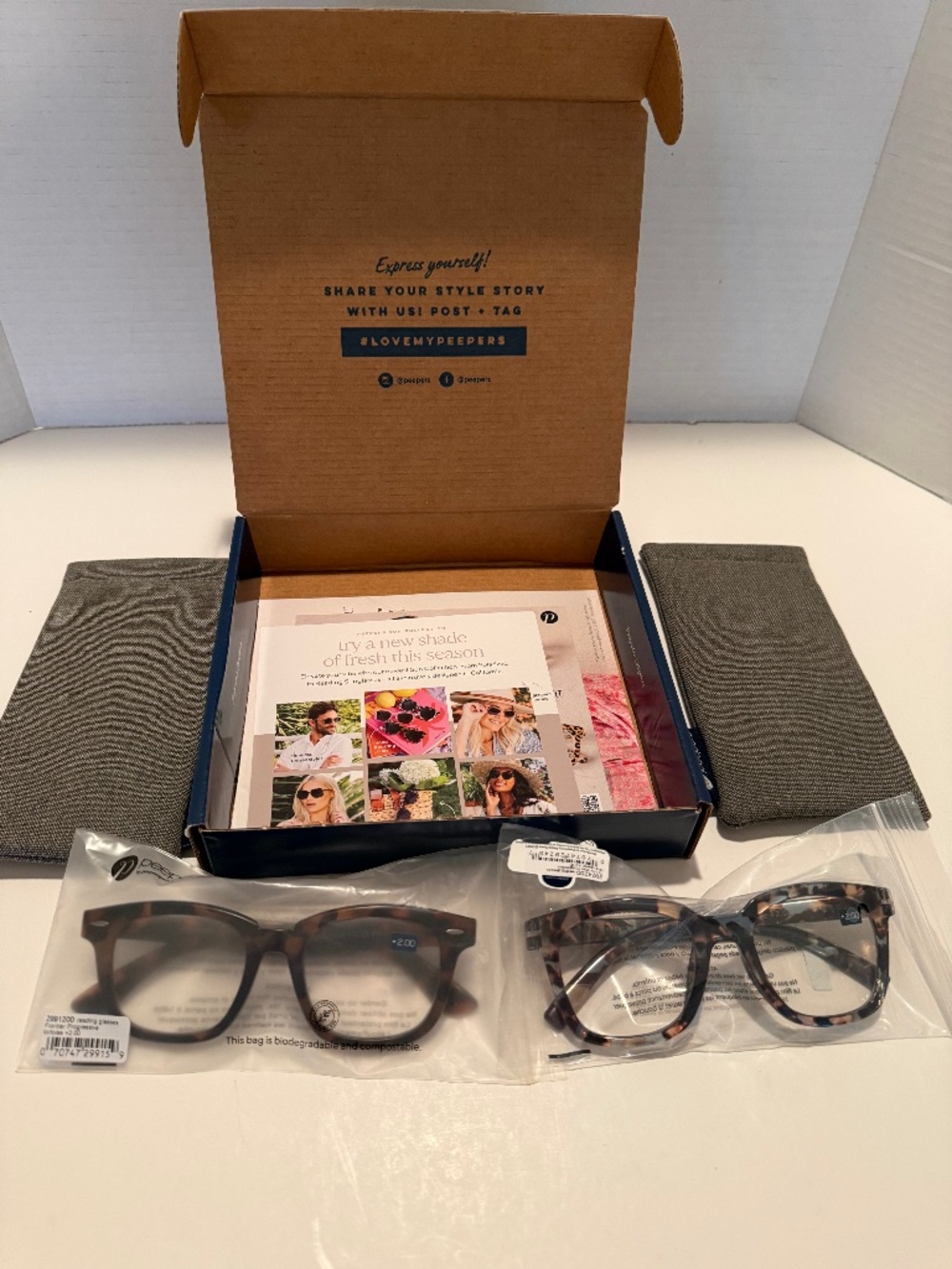 PEEPERS 2 Pair Progressive Readers +2.00 *NWT*
